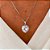 Conjunto Colar e Brinco Mini Coração Ródio Branco - Imagem 4