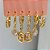 Brinco Trio Mix Flair Banhado a Ouro 18k - Imagem 4