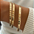 Kit de Pulseiras Luxo Texturizadas Banhado a Ouro 18k - Imagem 1