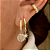 Brinco Duplo Solie Banhado a Ouro 18k - Imagem 1