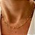 Colar Mini Esferas Line Banhado a Ouro 18k - Imagem 1