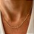 Choker Maxi Bolinhas Achatadas Banhado a ouro 18k - Imagem 1