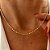 Choker Maxi Bolinhas Achatadas Banhado a ouro 18k - Imagem 2
