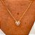 Colar Coração Cristal com Borda Banhado a Ouro 18k - Imagem 4