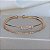 Bracelete Slim Cristais Banhado a Ouro 18k - Imagem 2