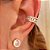 Piercing Luxo Imperial com Zircônias Banhado a Ouro 18k - Imagem 2