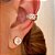 Piercing Luxo Imperial com Zircônias Banhado a Ouro 18k - Imagem 1