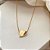 Colar Coração Minimalista Poème Banhado a Ouro - Imagem 4