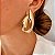 Colar Conjunto Orgânico Vazado Banhado a Ouro 18k - Imagem 3