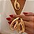 Colar Conjunto Orgânico Vazado Banhado a Ouro 18k - Imagem 1