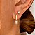 Argolinha Mini Esfera Cravejada com Zircônias Banhada a Ouro 18k - Imagem 1