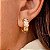 Brinco de Argola Romana Queen Banhado a Ouro 18k - Imagem 1