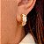 Brinco de Argola Romana Queen Banhado a Ouro 18k - Imagem 2