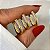 Brinco Trio de Argolinha Oval com Zircônias Jolie Banhado a Ouro 18k - Imagem 4