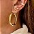 Brinco de Argola Bold Fecho Italiano Banhado a Ouro 18k - Imagem 1