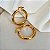 Brinco de Argola Bold Fecho Italiano Banhado a Ouro 18k - Imagem 2