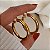 Brinco de Argola Bold Fecho Italiano Banhado a Ouro 18k - Imagem 4