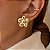 Brinco Frontal Esferas Bloom Banhado a Ouro 18k - Imagem 1
