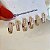 Brinco Trio Argolas 2 Fileiras Slim Mila Banhado a Ouro 18k - Imagem 5