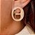 Brinco Oval Luxo com Zircônia Palace Banhado a Ouro 18k - Imagem 1