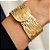 Bracelete Martelé Banhado a Ouro 18k - Imagem 1