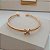 Bracelete Duplo X Banhado a Ouro 18k - Imagem 1
