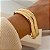 Bracelete Orgânico Ondular Banhado a Ouro 18k - Imagem 1
