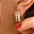 Brinco Argola Oval Petit Banhado a Ouro 18k - Imagem 2