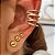 Piercing Fios Cravejados Silliê Banhado a Ouro 18k - Imagem 1