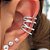 Piercing Fios Cravejados Silliê Ródio Branco - Imagem 1