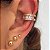 Piercing Luxo e Cristais Dream Banhado a Ouro 18k - Imagem 2