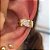 Piercing com Detalhes Lily Banhado a Ouro 18k - Imagem 2