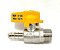 REGISTRO DE GÁS ESFERA RETO 1/2 NPT X 3/8 BM - Imagem 1