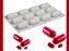 MOLDE DE SILICONE OBLONGO 12 CAVIDADES PARA SOBREMESAS - Imagem 4
