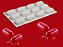 MOLDE DE SILICONE OBLONGO 12 CAVIDADES PARA SOBREMESAS - Imagem 2