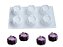 MOLDE DE SILICONE CILINDRICO COM BORDAS - Imagem 1