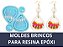 MOLDE DE SILICONE BRINCOS PARA RESINA MODELO 2 - Imagem 2