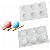 MOLDE DE SILICONE DIAMANTE 6 CAVIDADES PARA DOCES - Imagem 2