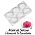 MOLDE DE SILICONE DIAMANTE 6 CAVIDADES PARA DOCES - Imagem 1