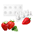 MOLDE DE SILICONE  MORANGOS G 08 CAVIDADES - Imagem 1