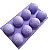 MOLDE DE SILICONE SEMI ESFERA 08 CAVIDADES 65MM - Imagem 4