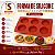 FORMA DE SILICONE PARA TARTELETES 06 CAVIDADES - Imagem 3