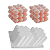 MOLDE DE SILICONE CUBOS 3D COM BOLINHAS 2 CAVIDADES - Imagem 1