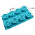 MOLDE DE SILICONE CILÍNDRICO COM DETALHES ESPIRAL - Imagem 1