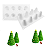 FORMA DE SILICONE 3D MINI ARVORE DE NATAL - Imagem 5