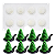 FORMA DE SILICONE 3D MINI ARVORE DE NATAL - Imagem 1