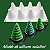 FORMA DE SILICONE 3D MINI ARVORE DE NATAL - Imagem 3