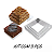 JOGO DE  ARO QUADRADO INOX CAROL FIORENTINO - Imagem 4
