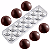 MOLDE DE POLICARBONATO PARA CHOCOLATE SEMIESFERA BOLA - Imagem 5