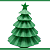 MOLDE DE SILICONE ÁRVORE DE NATAL PARA MONTAR - Imagem 5